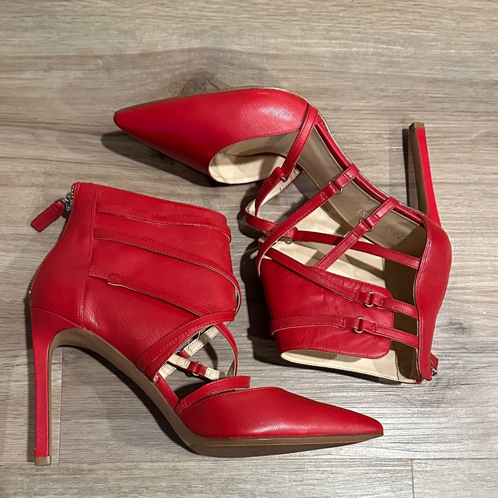 Red Strappy Women's heels